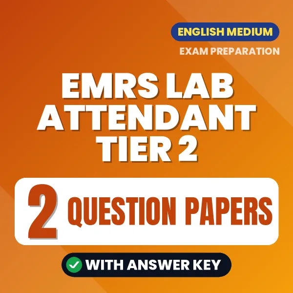 EMRS Lab Attendant Tier 2 Exam Question Paper Series (English): 2 Exam-Like Question Papers with Answers