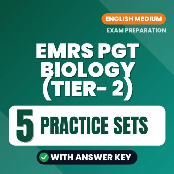 Download 5 EMRS PGT Biology (Tier- 2) Practice Sets PDF (English) Based on the Latest Exam Pattern