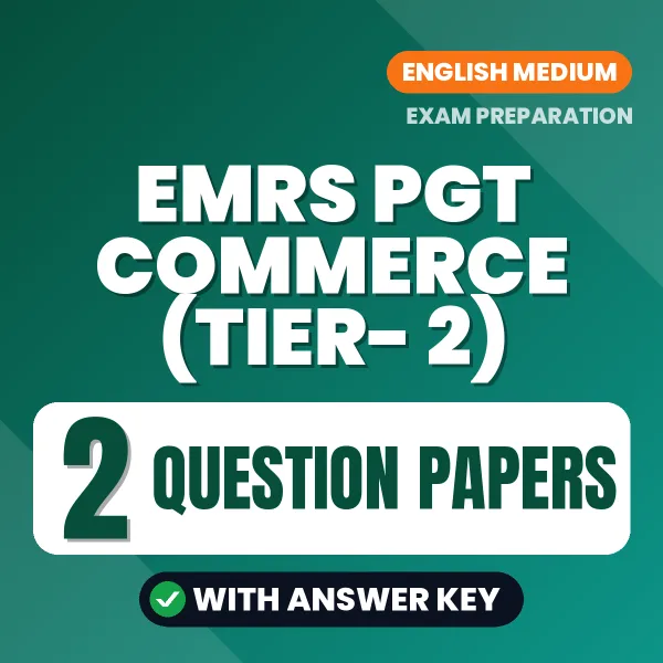EMRS PGT Commerce (Tier- 2) Exam Question Paper Series (English): 2 Exam-Like Question Papers with Answers
