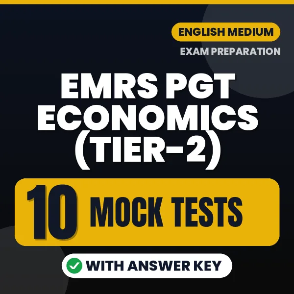 EMRS PGT Economics (Tier-2) Mock Test PDF in English – 10 Full-Length Mock Tests with Answer Key