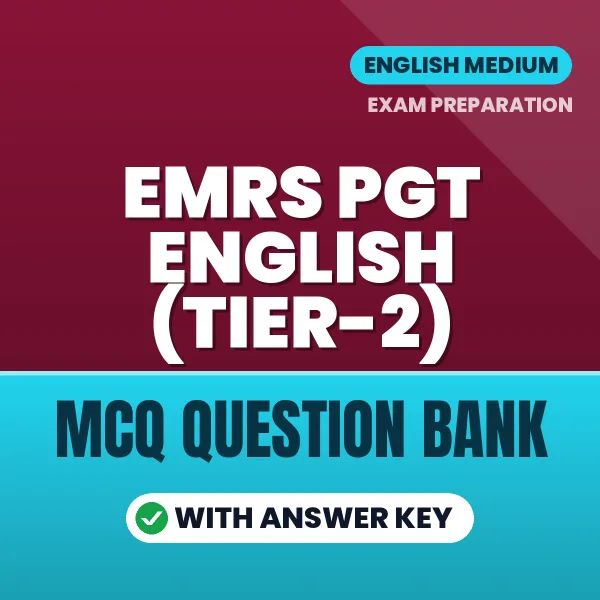 Prepare for EMRS PGT English (Tier-2) Exam with Multiple Choice Questions & Answers PDF in English