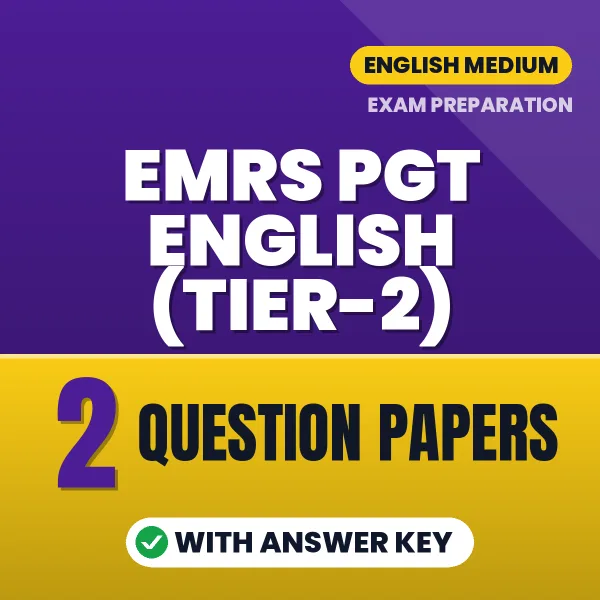 Practice for EMRS PGT English (Tier-2) Exam at Home – 2 Question Papers PDF in English with Answers