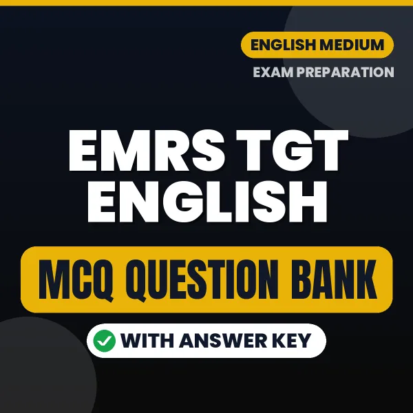 Best MCQ eBook for EMRS TGT English Exam in English | Selected Questions with Answer Key