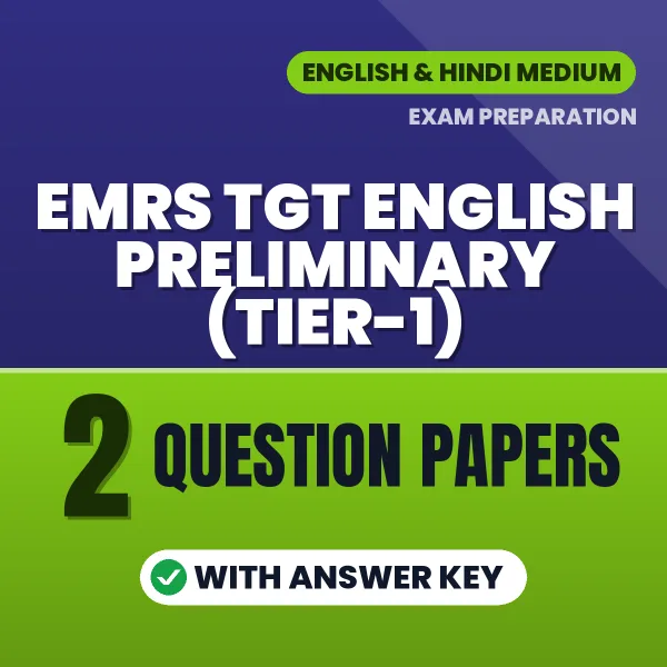 Test Your EMRS TGT English Preliminary (Tier-1) Exam Preparation – 2 Question Papers with Answer Key in PDF Format (Hindi)