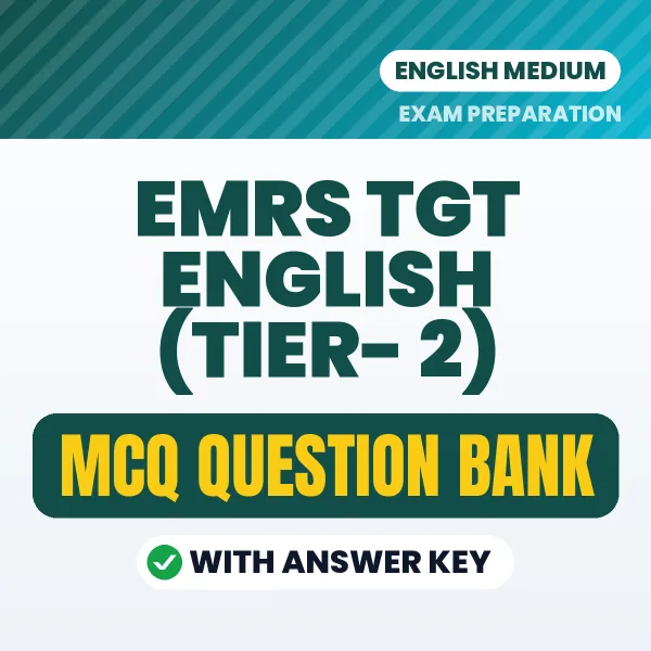 Best MCQ eBook for EMRS TGT English (Tier- 2) Exam in English | Selected Questions with Answer Key