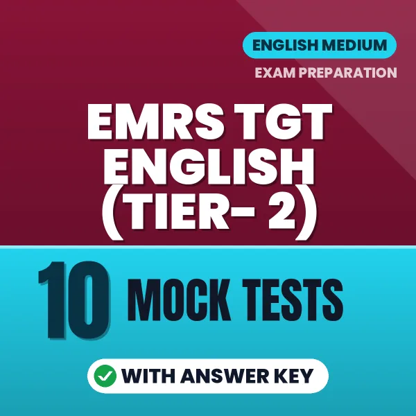 Boost Your EMRS TGT English (Tier- 2) Exam Score with 10 Mock Tests with Answer Key in English – PDF eBook