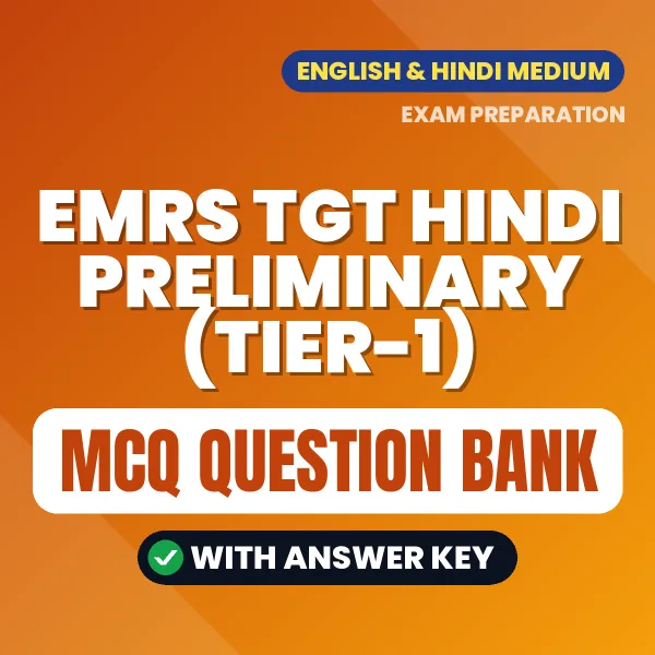 Crack EMRS TGT Hindi Preliminary (Tier-1) Exam with This MCQ Practice Book PDF in English – Instant Download