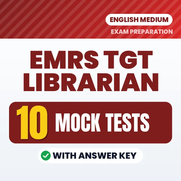 Practice for EMRS TGT Librarian Exam at Home – 10 Mock Tests PDF in English with Answers