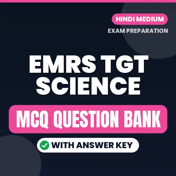 EMRS TGT Science MCQ with Answer Key Book PDF in Hindi – Exam-Oriented Objective Questions for Quick Revision