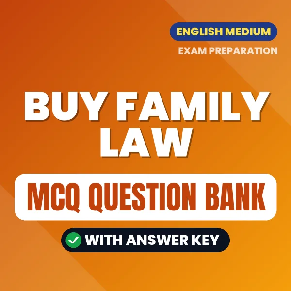 Buy Family Law Exam Objective Type Questions eBook in English – Latest Pattern MCQ Collection