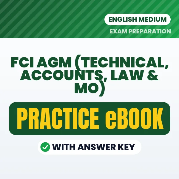 FCI AGM (Technical, Accounts, Law & MO) Exam eBook PDF in English – Complete Practice Material for Smart Preparation