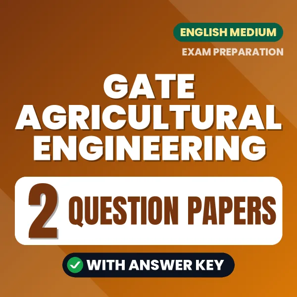 2 Question Papers for GATE Agricultural Engineering Exam in English | Practice eBook with Answer Key – Instant PDF Download