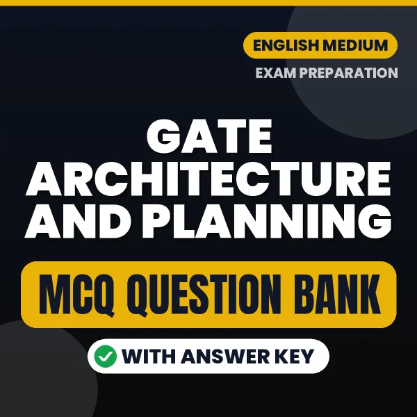 Best MCQ eBook for GATE Architecture and Planning Exam in English | Selected Questions with Answer Key