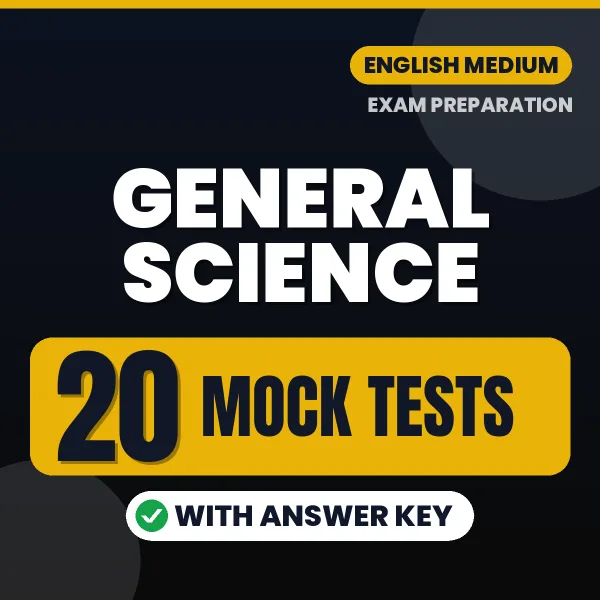 Latest Pattern General Science Mock Test eBook in English – 20 Mock Tests with Answer Key for Self-Assessment
