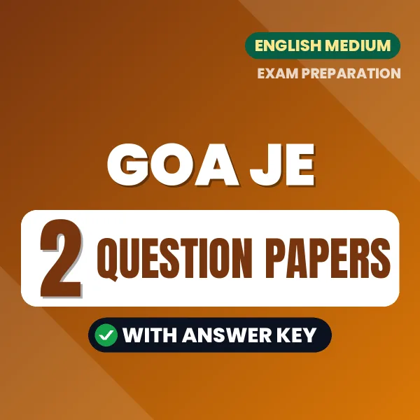 Goa JE Exam Question Paper Series (English): 2 Exam-Like Question Papers with Answers