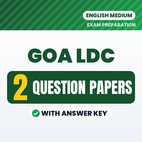 2 Question Papers for Goa LDC Exam in English | Practice eBook with Answer Key – Instant PDF Download