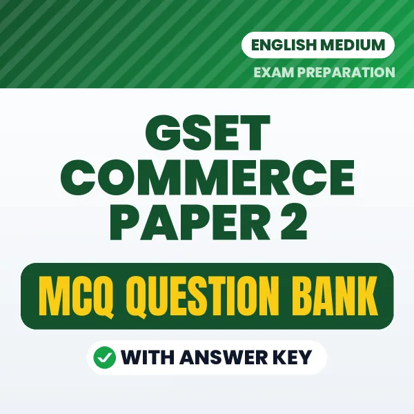 Prepare for GSET Commerce Paper 2 Exam with Multiple Choice Questions & Answers PDF in English