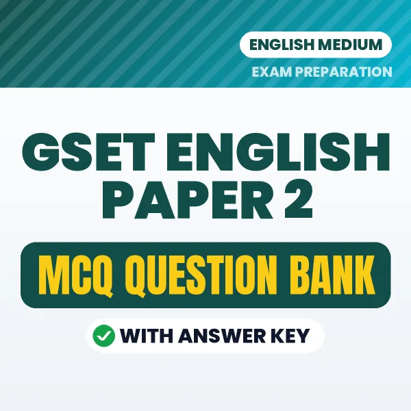 GSET English Paper 2 MCQ with Answer Key Book PDF in English – Exam-Oriented Objective Questions for Quick Revision