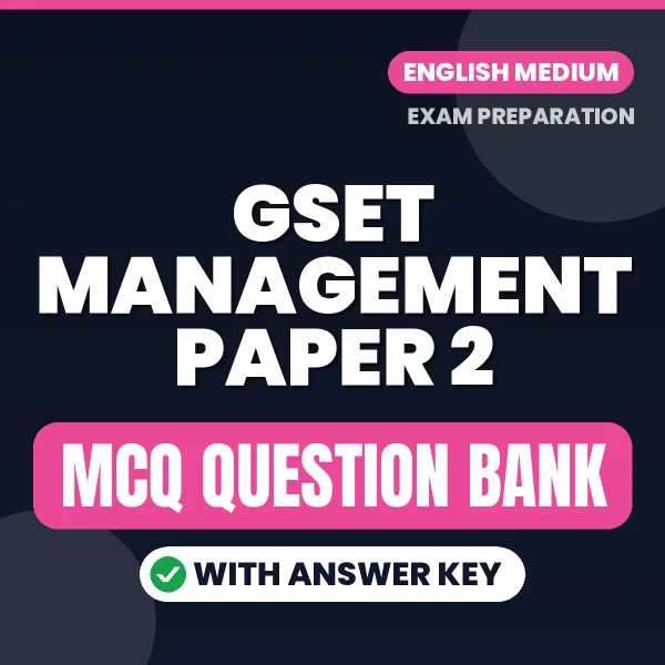 Prepare for GSET Management Paper 2 Exam with Multiple Choice Questions & Answers PDF in English