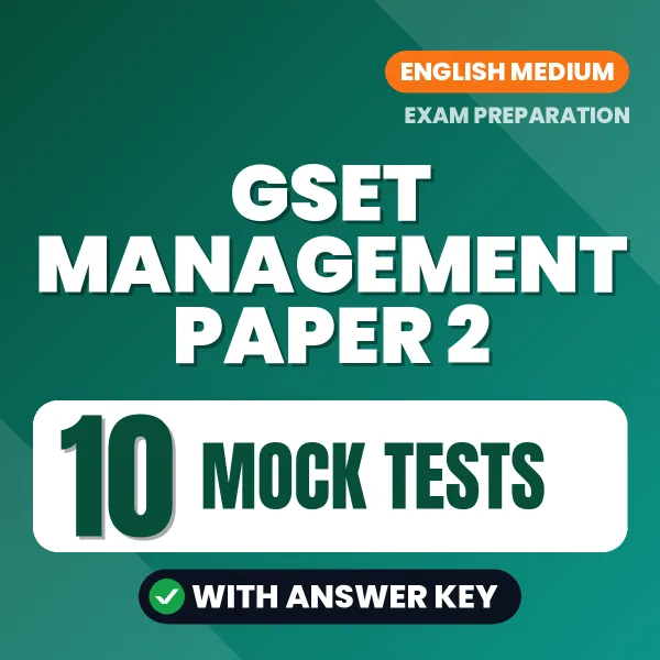 Practice for GSET Management Paper 2 Exam at Home – 10 Mock Tests PDF in English with Answers