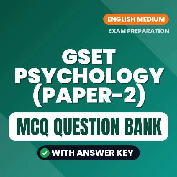 Best MCQ eBook for GSET Psychology (Paper-2) Exam in English | Selected Questions with Answer Key