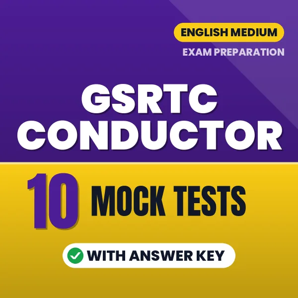 Latest Pattern GSRTC Conductor Mock Test eBook in English – 10 Mock Tests with Answer Key for Self-Assessment