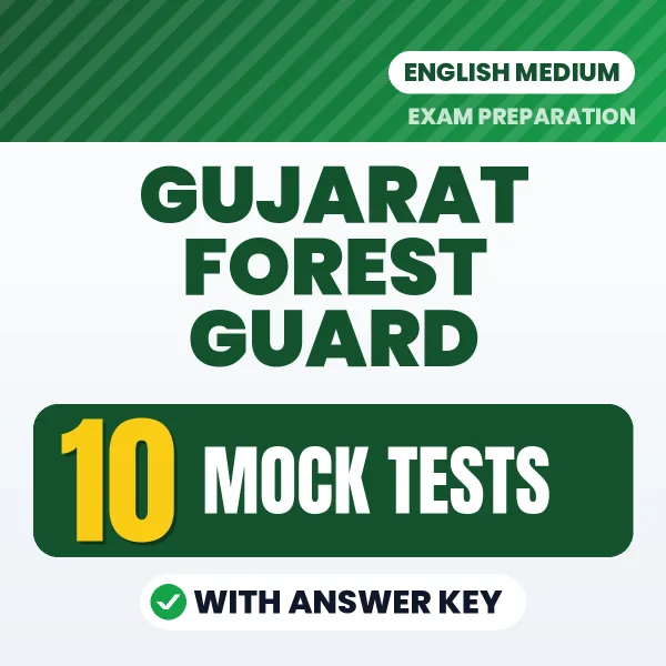 10 Mock Tests for GUJARAT FOREST GUARD Exam in English | Practice eBook with Answer Key – Instant PDF Download