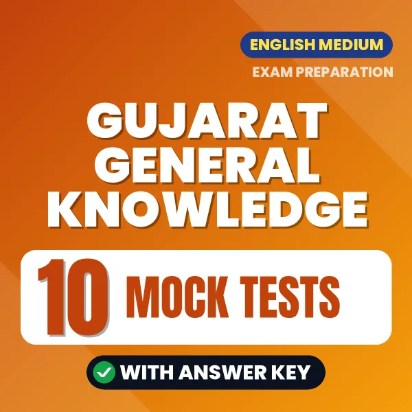 Boost Your Gujarat General Knowledge Exam Score with 10 Mock Tests with Answer Key in English – PDF eBook
