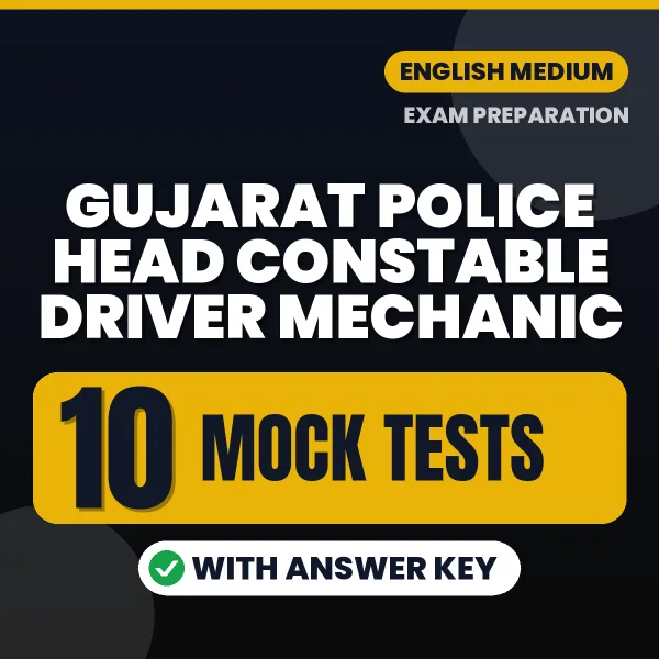 Boost Your Gujarat Police Head Constable Driver Mechanic Exam Score with 10 Mock Tests with Answer Key in English – PDF eBook