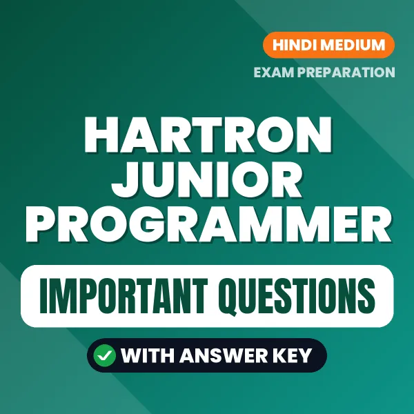 Download HARTRON Junior Programmer Preparation Book PDF (Hindi) with Important Questions & Answers