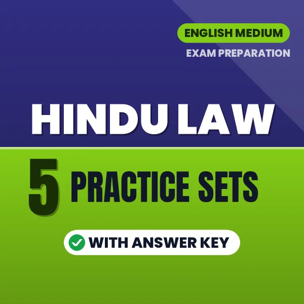 Hindu Law Practice Set PDF in English – 5 Full-Length Practice Sets with Answer Key