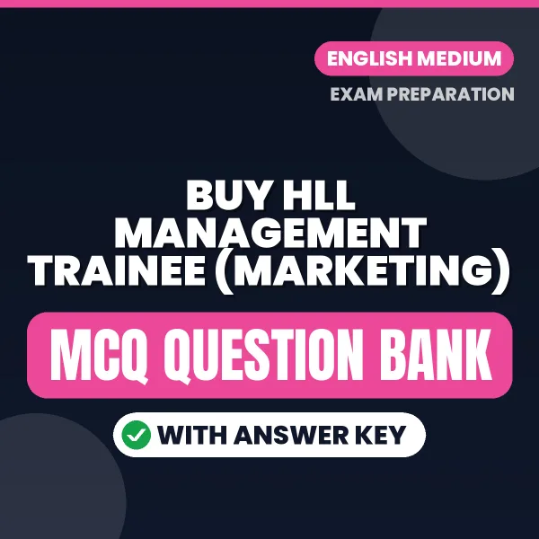 Buy HLL Management Trainee (Marketing) Exam Objective Type Questions eBook in English – Latest Pattern MCQ Collection