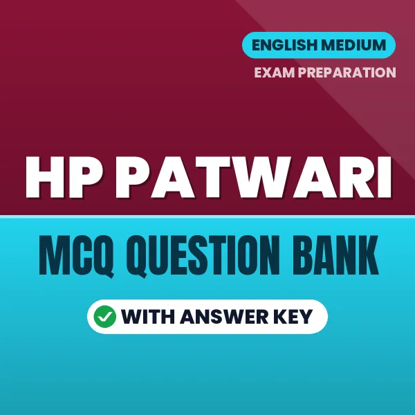 HP Patwari Exam Objective Question Bank (English): MCQs with Answer Key Based on the Latest Syllabus