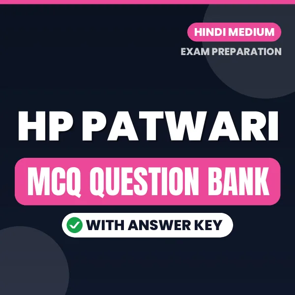 Crack HP Patwari Exam with This MCQ Practice Book PDF in Hindi – Instant Download