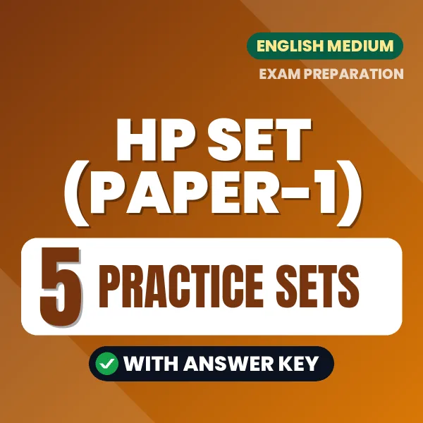 Download 5 HP SET (Paper-1) Practice Sets PDF (English) Based on the Latest Exam Pattern