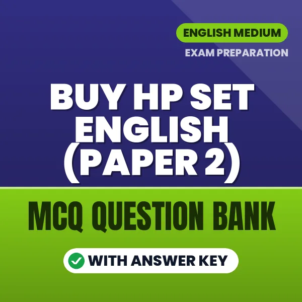Buy HP SET English (Paper 2) Exam Objective Type Questions eBook in English – Latest Pattern MCQ Collection