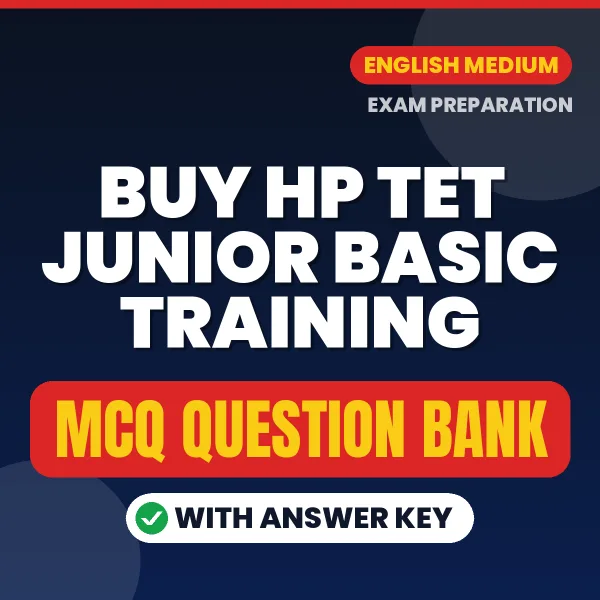 Buy HP TET Junior Basic Training Exam Objective Type Questions eBook in English – Latest Pattern MCQ Collection