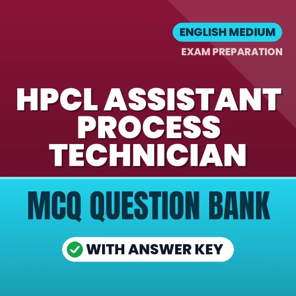 Download HPCL ASSISTANT PROCESS TECHNICIAN Exam MCQ PDF in English – Important Objective Questions with Answers
