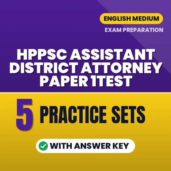 Download 5 HPPSC Assistant District Attorney Paper 1Test Practice Sets PDF (English) Based on the Latest Exam Pattern