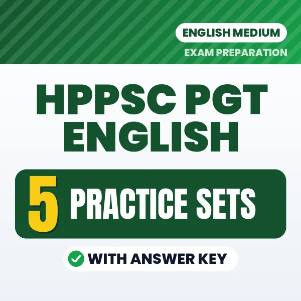 5 Practice Sets for HPPSC PGT English Exam in English | Practice eBook with Answer Key – Instant PDF Download