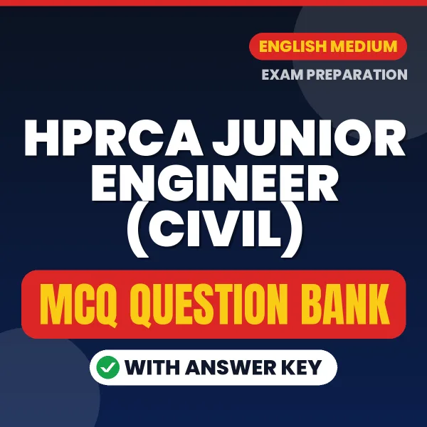Prepare for HPRCA Junior Engineer (Civil) Exam with Multiple Choice Questions & Answers PDF in English