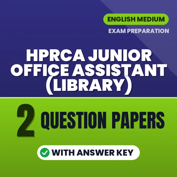Test Your HPRCA Junior Office Assistant (Library) Exam Preparation – 2 Question Papers with Answer Key in PDF Format (English)