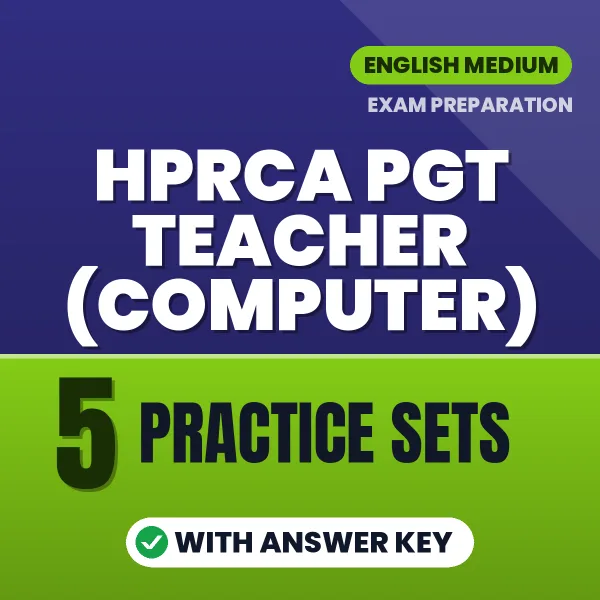 HPRCA PGT Teacher (Computer) Practice Set PDF in English – 5 Full-Length Practice Sets with Answer Key