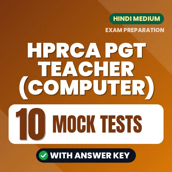 Boost Your HPRCA PGT Teacher (Computer) Exam Score with 10 Mock Tests with Answer Key in Hindi – PDF eBook