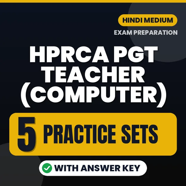 Boost Your HPRCA PGT Teacher (Computer) Exam Score with 5 Practice Sets with Answer Key in Hindi – PDF eBook