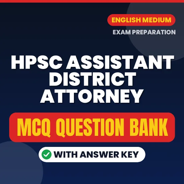 Prepare for HPSC Assistant District Attorney Exam with Multiple Choice Questions & Answers PDF in English