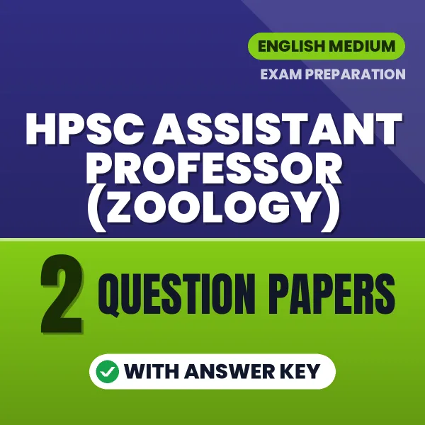Practice for HPSC Assistant Professor (Zoology) Exam at Home – 2 Question Papers PDF in English with Answers