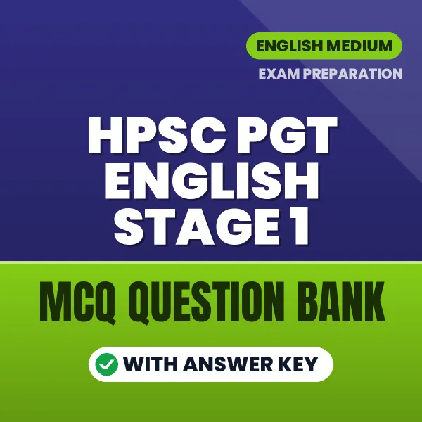 Best MCQ eBook for HPSC PGT English Stage 1 Exam in English | Selected Questions with Answer Key