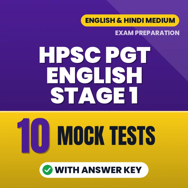 10 Mock Tests for HPSC PGT English Stage 1 Exam in Hindi | Practice eBook with Answer Key – Instant PDF Download