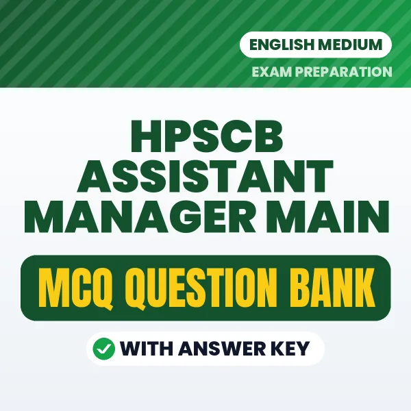Crack HPSCB Assistant Manager Main Exam with This MCQ Practice Book PDF in English – Instant Download